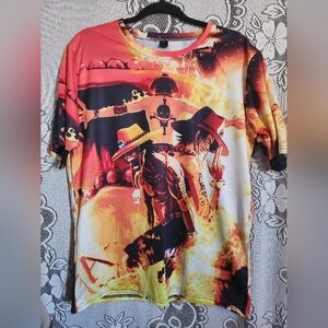 💲 Anime Tee - One Piece Ace Graphic Tee - XL